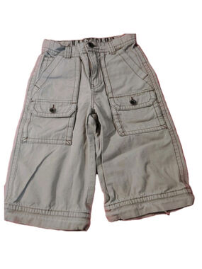 Vintage Nautica Boys Size 6 Cargo Shorts khaki Adjustable waist lg Pockets